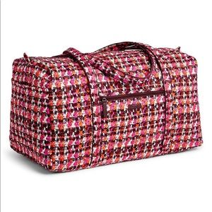 Vera Bradley Houndstooth Tweed Large Duffel Bag